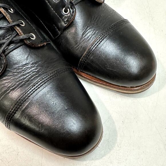 NEW HEELS Rancourt & Co. x Helm Wells Cap Toe Service Boot Black Horween USA 9 D main image 8